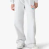 Grey Embroidered Cropped Sweatpants Grey Embroidered Cropped Sweatpants