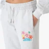 Grey Embroidered Cropped Sweatpants Grey Embroidered Cropped Sweatpants