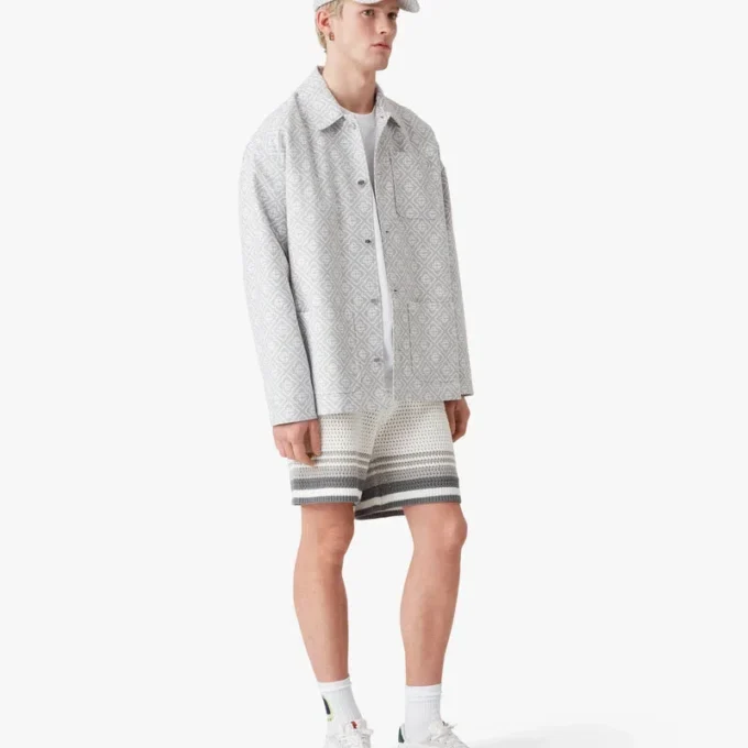 Grey Monogram Workwear Jacket