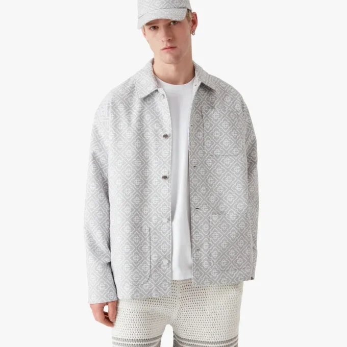 Grey Monogram Workwear Jacket