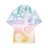 Halftone Logo Cuban Collar Short Sleeve Shirt Halftone Logo Cuban Collar Short Sleeve Shirt