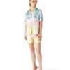 Halftone Logo Silk Shorts