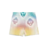 Halftone Logo Silk Shorts