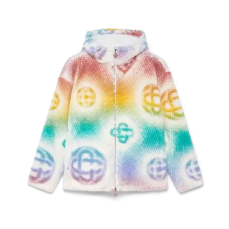 Halftone Monogram Fleece Jacket