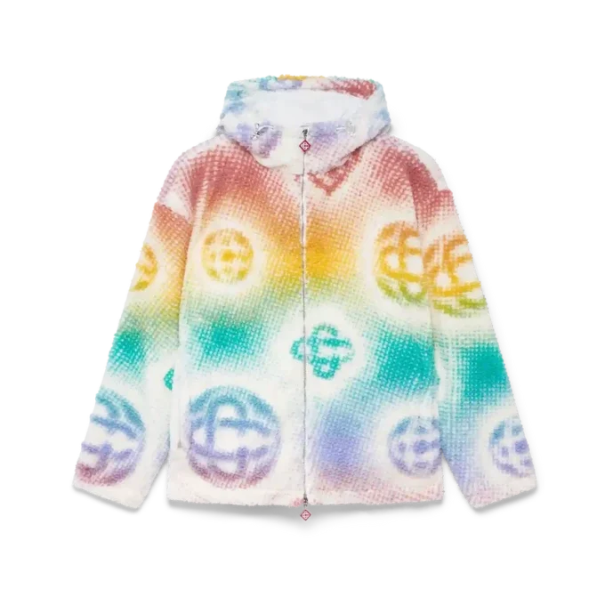 Halftone Monogram Fleece Jacket