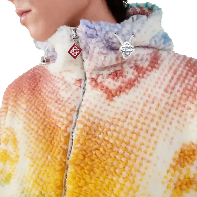 Halftone Monogram Fleece Jacket