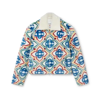 Jacquard Faux Fur Jacket