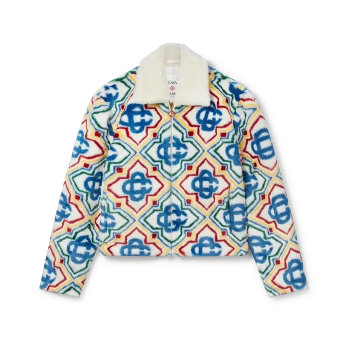 Jacquard Faux Fur Jacket Jacquard Faux Fur Jacket