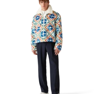 Jacquard Faux Fur Jacket