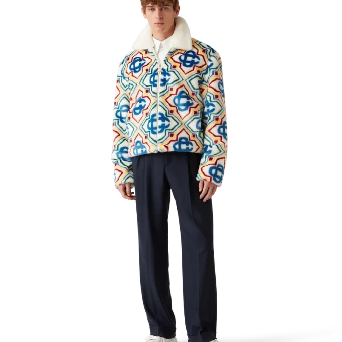 Jacquard Faux Fur Jacket Jacquard Faux Fur Jacket