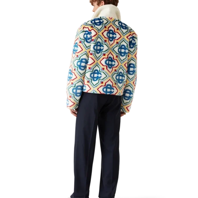 Jacquard Faux Fur Jacket Jacquard Faux Fur Jacket