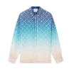 Jacquard Gradient Long Sleeve Silk Shirt Jacquard Gradient Long Sleeve Silk Shirt