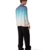 Jacquard Gradient Long Sleeve Silk Shirt Jacquard Gradient Long Sleeve Silk Shirt