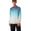 Jacquard Gradient Long Sleeve Silk Shirt Jacquard Gradient Long Sleeve Silk Shirt