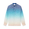 Jacquard Gradient Silk Shirt Jacquard Gradient Silk Shirt