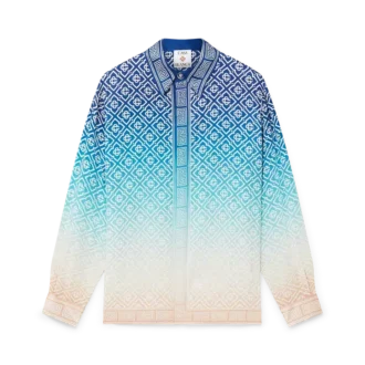 Jacquard Gradient Silk Shirt Jacquard Gradient Silk Shirt