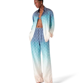 Jacquard Gradient Silk Shirt Jacquard Gradient Silk Shirt