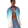 Jacquard Gradient Silk Shirt Jacquard Gradient Silk Shirt