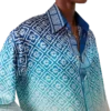 Jacquard Gradient Silk Shirt Jacquard Gradient Silk Shirt
