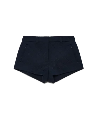 Jacquard Knit Mini Shorts