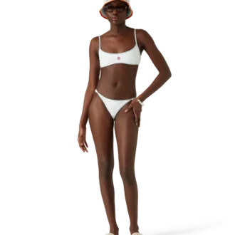 Jacquard Monogram Bikini Bottoms