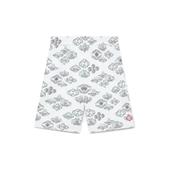 Jacquard Motif Track Shorts