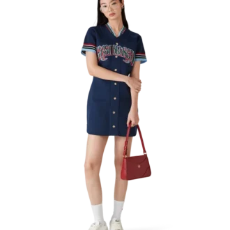 Knit Baseball Dress