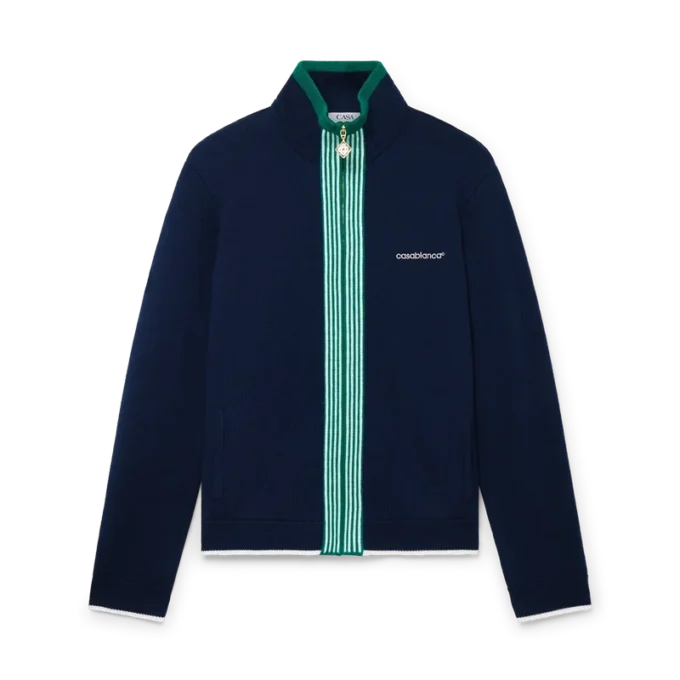 Knit Tennis Track Jacket Knit Tennis Track Jacket