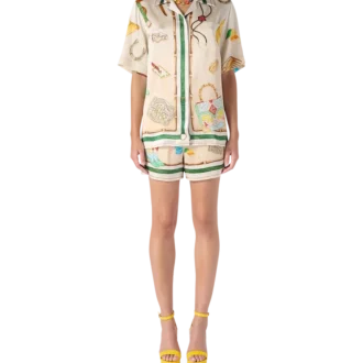 L’ecurie Blanche Silk Shirt