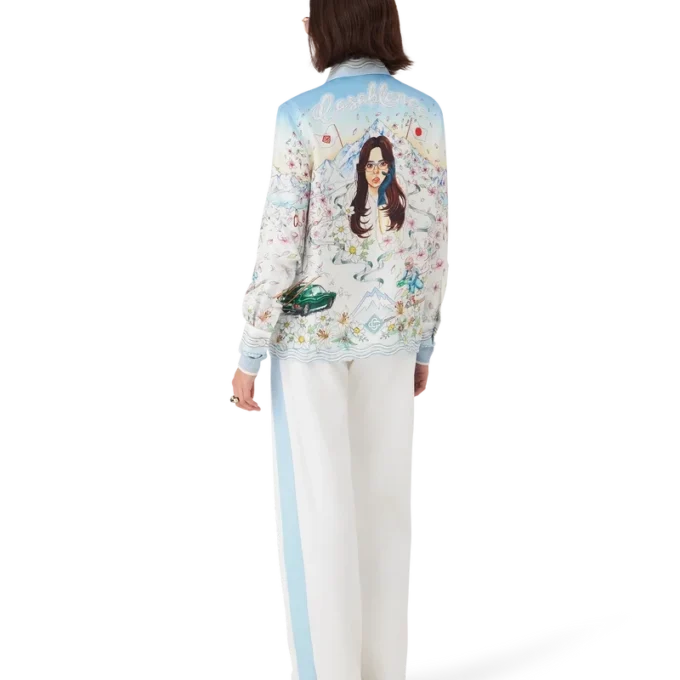 L’hiver Fleuri Long Sleeve Silk Twill Shirt L’hiver Fleuri Long Sleeve Silk Twill Shirt