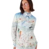 L’hiver Fleuri Long Sleeve Silk Twill Shirt L’hiver Fleuri Long Sleeve Silk Twill Shirt