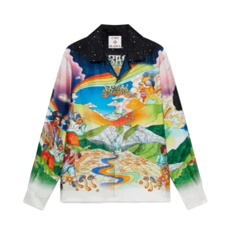 La Musique Long Sleeve Silk Shirt