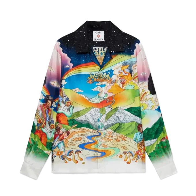 La Musique Long Sleeve Silk Shirt