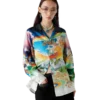 La Musique Long Sleeve Silk Shirt