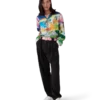 La Musique Long Sleeve Silk Shirt