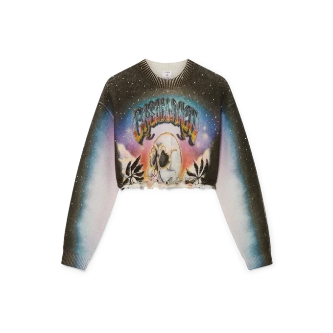 La Pramonition Cashmere Blend Cropped Jumper La Pramonition Cashmere Blend Cropped Jumper