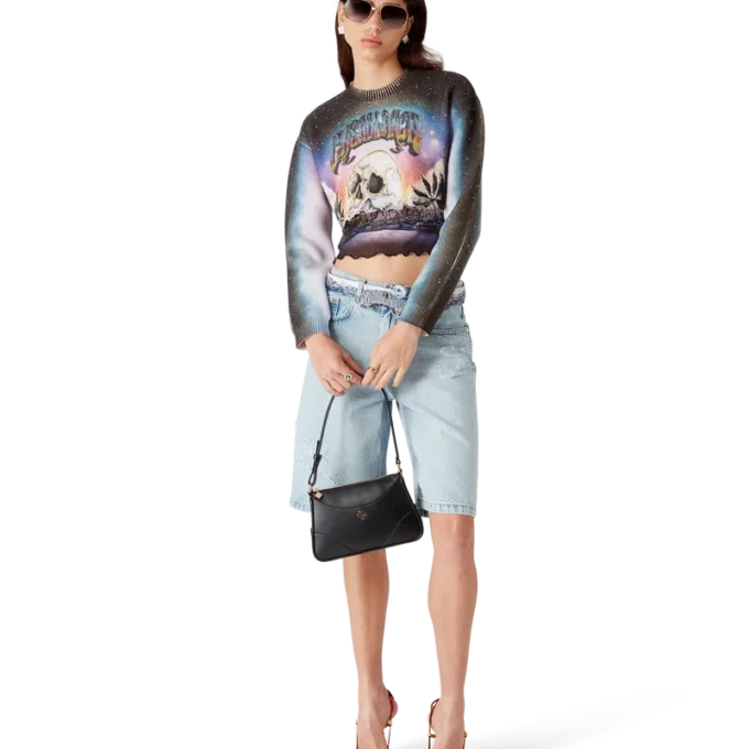 La Pramonition Cashmere Blend Cropped Jumper La Pramonition Cashmere Blend Cropped Jumper