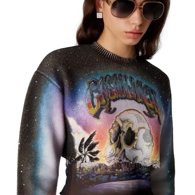 La Pramonition Cashmere Blend Cropped Jumper La Pramonition Cashmere Blend Cropped Jumper
