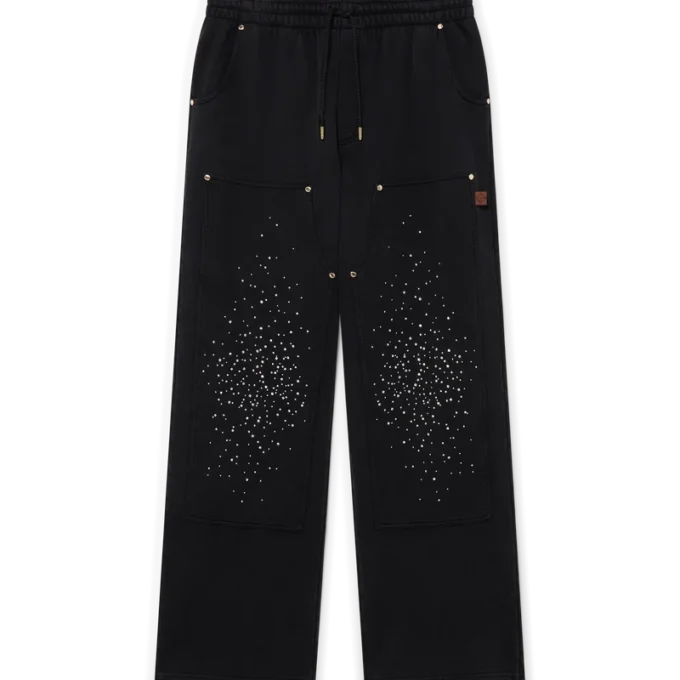 La Pramonition Crystal Embellished Sweatpants La Pramonition Crystal Embellished Sweatpants