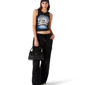 La Pramonition Crystal Embellished Sweatpants