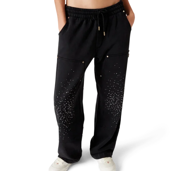 La Pramonition Crystal Embellished Sweatpants La Pramonition Crystal Embellished Sweatpants