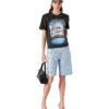 Crystal Embellished Denim Shorts Crystal Embellished Denim Shorts