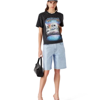 La Pramonition Crystal Embellished T-Shirt