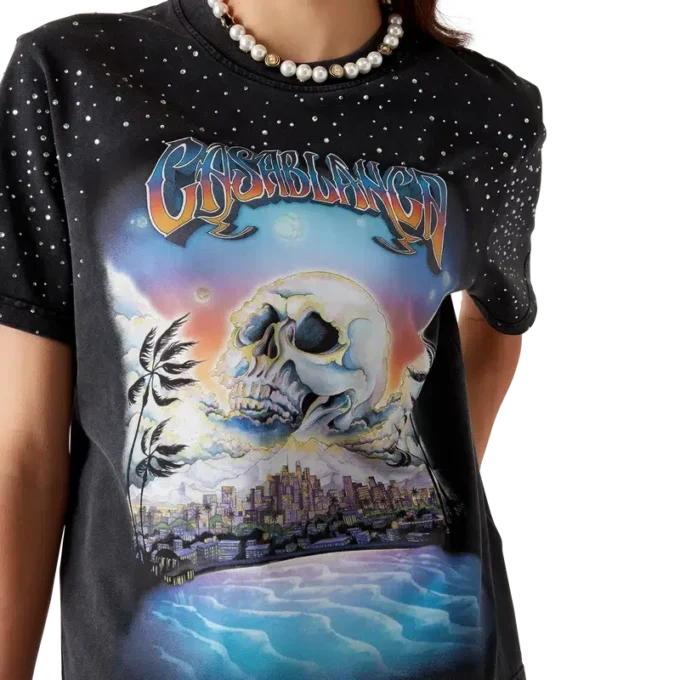 La Pramonition Crystal Embellished T-Shirt
