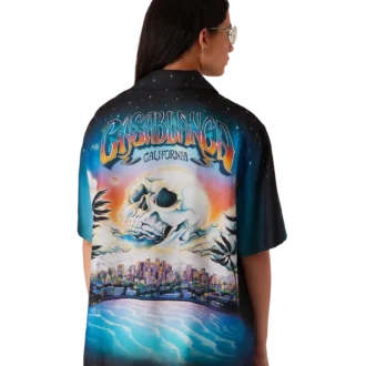 La Pramonition Short Sleeve Silk Shirt La Pramonition Short Sleeve Silk Shirt