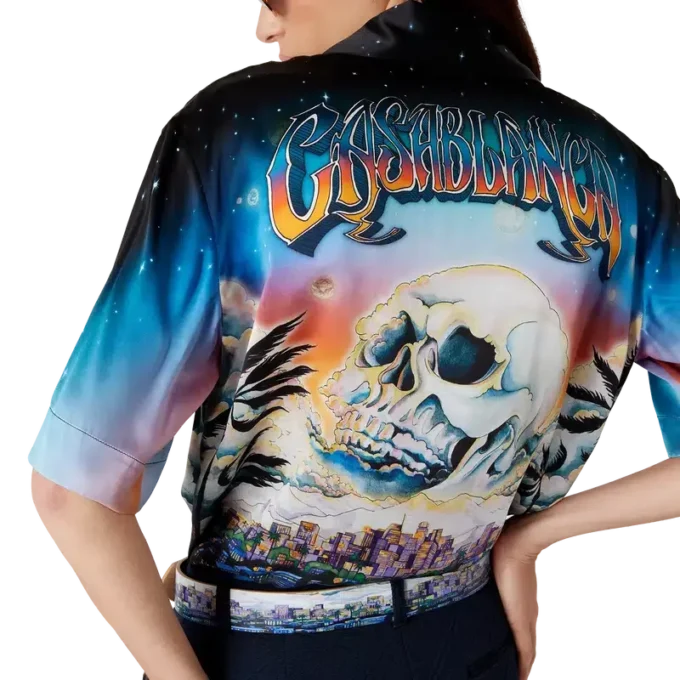 La Pramonition Short Sleeve Silk Shirt La Pramonition Short Sleeve Silk Shirt