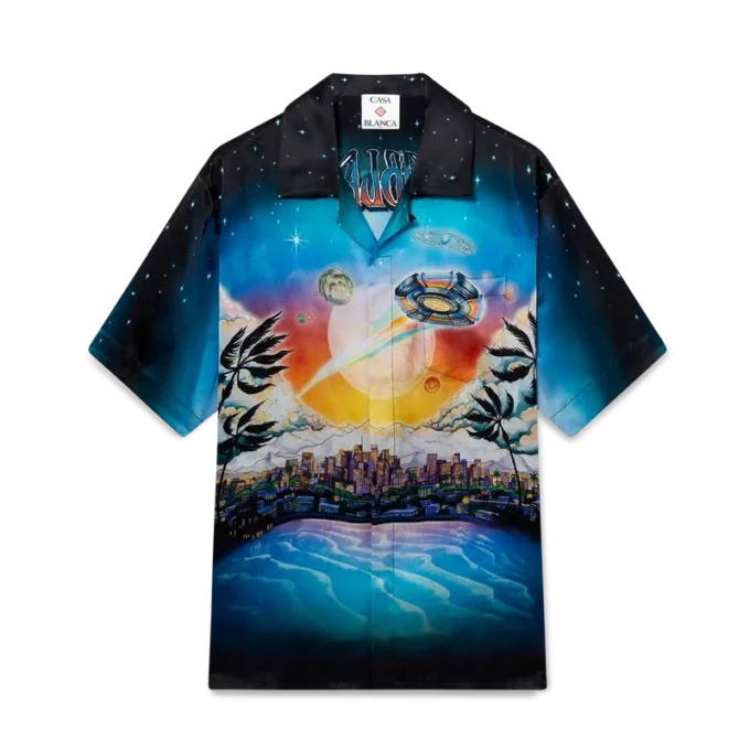 La Pramonition Short Sleeve Silk Shirt La Pramonition Short Sleeve Silk Shirt