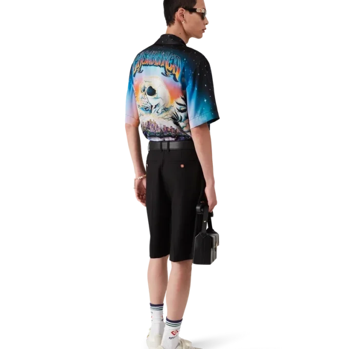 La Pramonition Short Sleeve Silk Shirt La Pramonition Short Sleeve Silk Shirt
