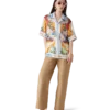 La Tornade De Rose Short Sleeve Silk Shirt La Tornade De Rose Short Sleeve Silk Shirt