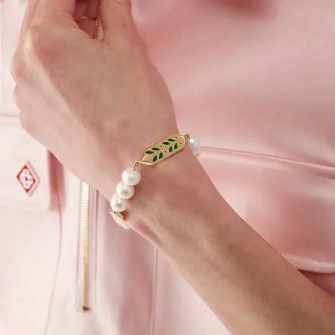 Laurel Pearl Bracelet
